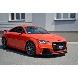 Накладка сплиттер на передний бампер Вар2 на Audi TT RS 8S